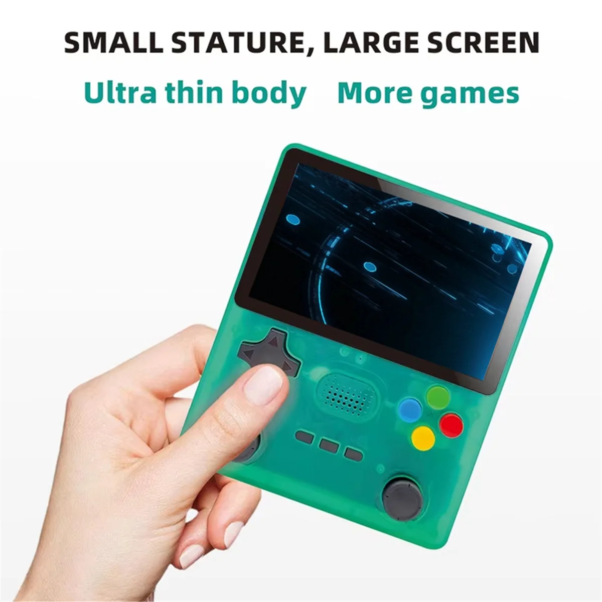 Neue R39S Retro Handheld Videospielkonsole Linux System 4 Zoll IPS Bildschirm Tragbare Tasche PSP Videospiele Player 64 GB Blau