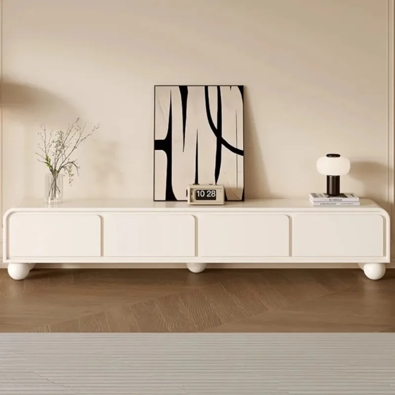 

Entertainment Luxury Tv Stands White Shine Corner Dresser Organizer Table Living Drawers Nordic Fernsehschrank Furniture Salons