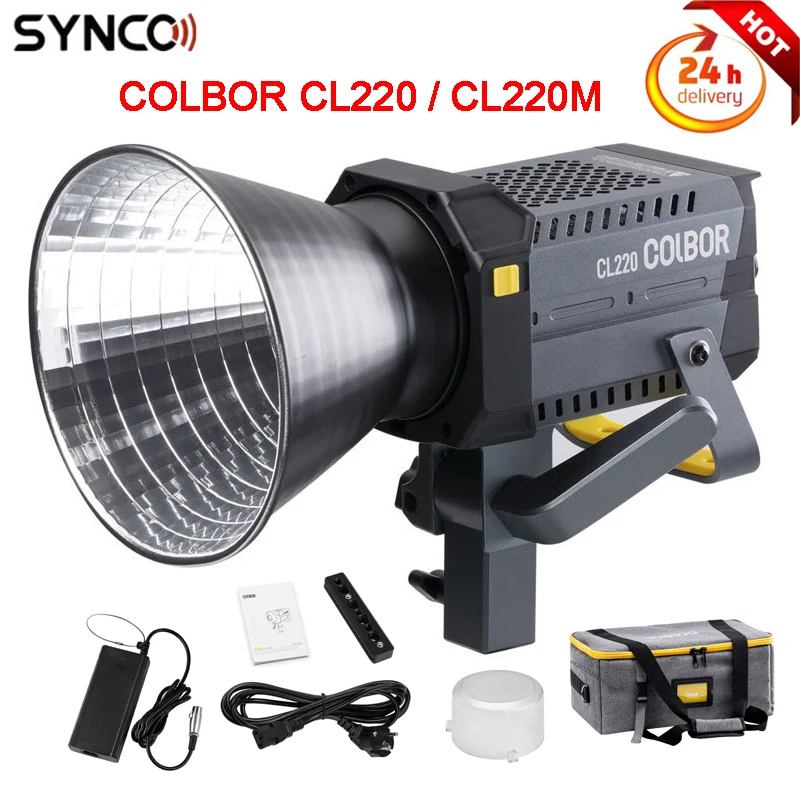 

Newest SYNCO COLBOR CL220 Video Photography Lighting Bi-color 2700K-6500K 200W LED Light Wireless APP Control For Youtube Tiktok