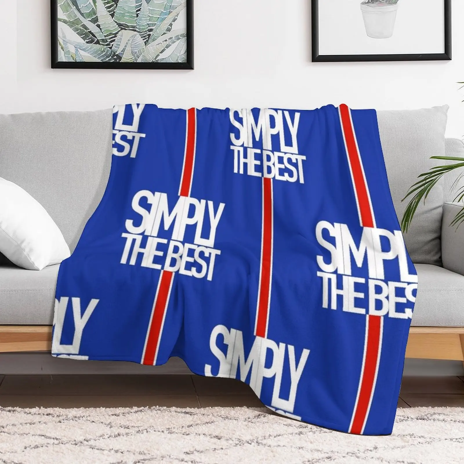 Rangers Fc Simply The Best Design Throw Blanket anime decorative Blankets