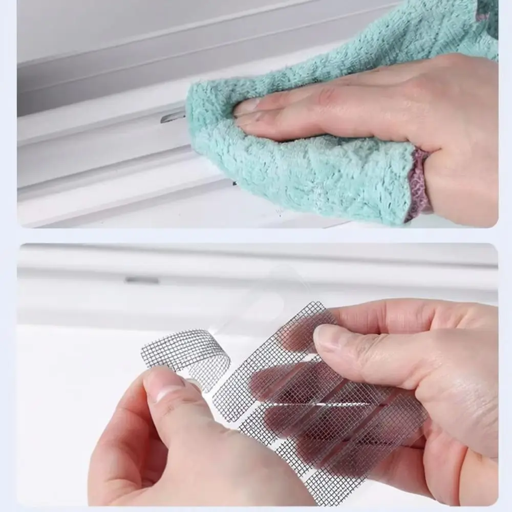 Strong Adhesive Mesh Patch For Window Screen Door Drainage Hole Anti Mosquito Net Repairing Tape Home Hardware