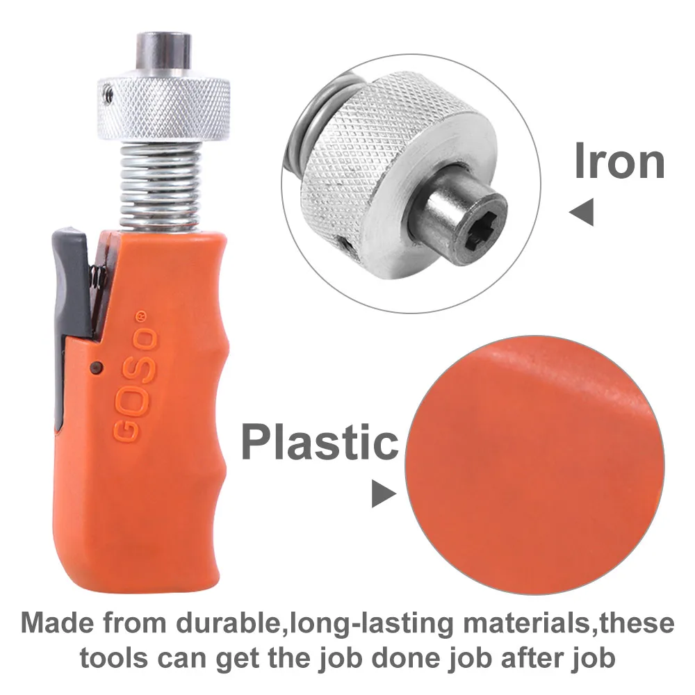 Stainless Steel Lock Plug Spinner Rubber Grip Original New Quick Cylinder Turning Tools Straight Shank Portable Locksmith Tool