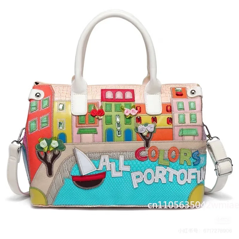 2026 New Women's Handbag Fashion High Quality Embroidered Women's Shoulder Bag Classic Versatile Multi Functional Crossbody Bag