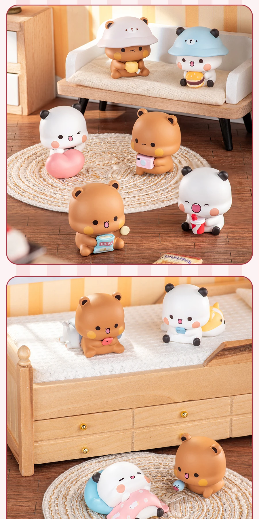 Echte Yier und Bubu Paar'S Daily Life V3 Serie Blind Box süße Figuren Sammlung Desktop Ornament Mode Trend Geschenk – Detail 9