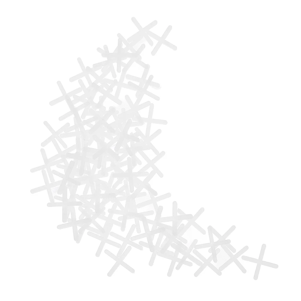 200pcs Tile Cross Shaped Plastic Spacers Leveling Tool For Ceramic Floor Wall Tiles Grout Line Positioning Kit Sturdy Tiling