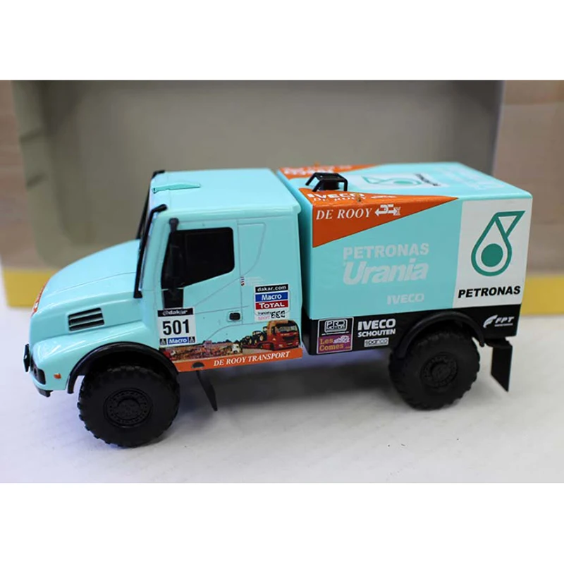 Diecast Alloy 1:43 Scale DAKAR IVECO Powerstar Racing Cars Model Adult Toys Classic Nostalgia Souvenir Gifts Static Display