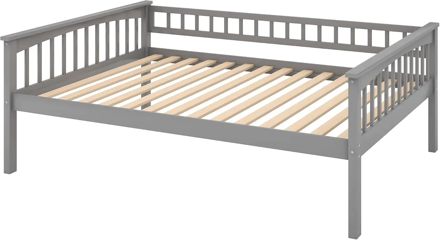 Convertible Storage Bunk Bed Can Be Divided Into Two Full Size Daybeds (Grey)