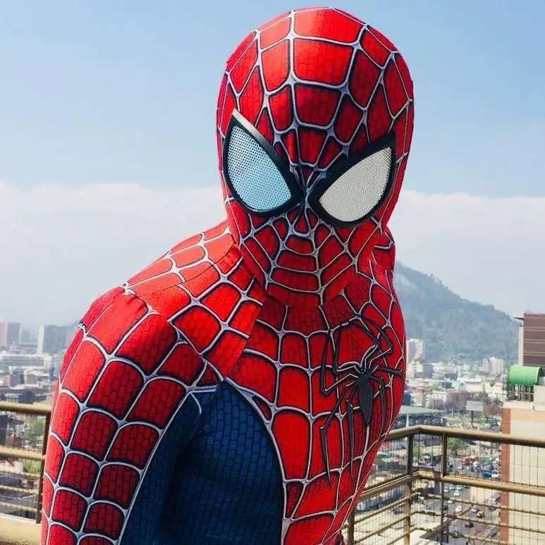 Spider Hero Cosplay Costume Bodysuit Jumpsuit Luxury Stereoscopic Eyes Mask for Adult Halloween Carnival Party Role Play Outfit view 5