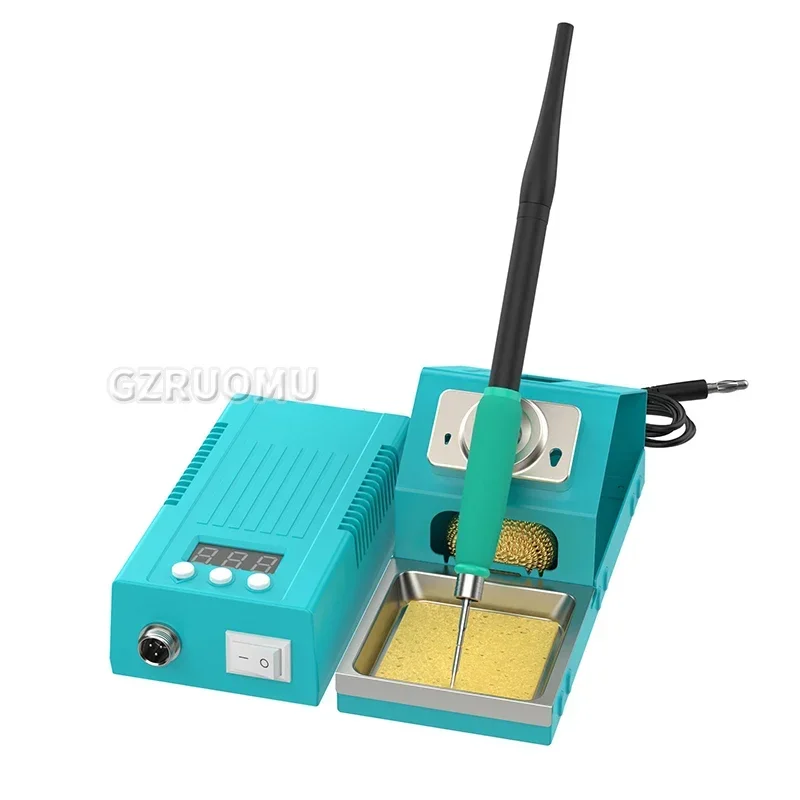 محطة لحام T12 Pro مضادة للكهرباء الساكنة محطة تسخين رقمية ذكية قابلة للتعديل لإصلاح الهاتف تدعم 210 سلسلة نصائح حديدية