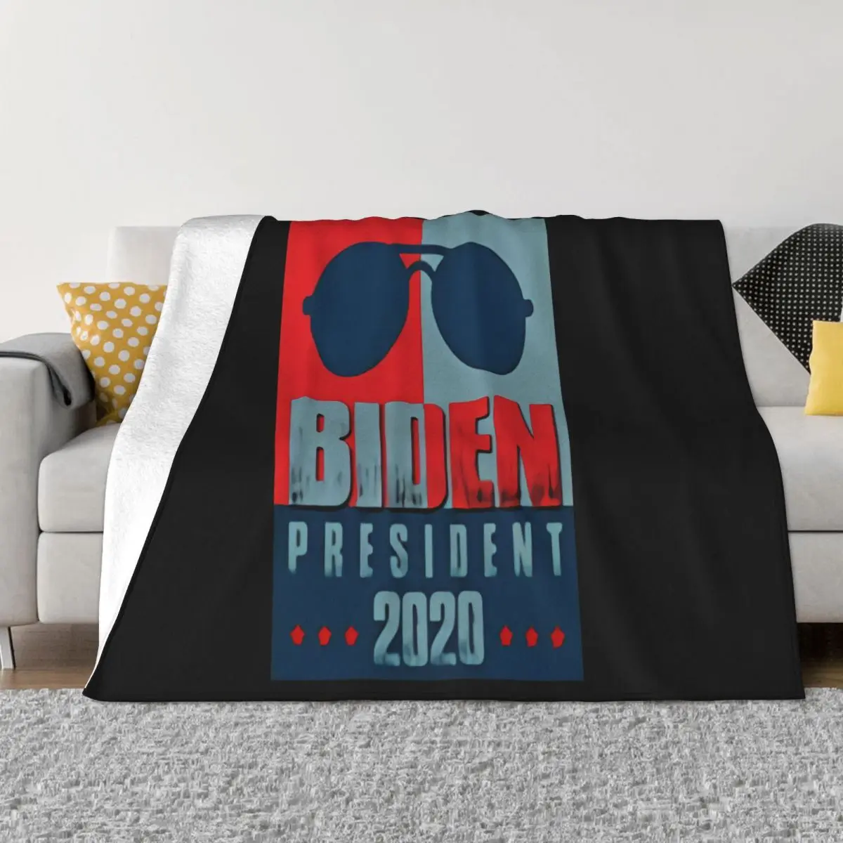 Funny Joe Biden 2020 American Election Spring Best Selling Animal Printing Fashion New Print Cartoon Character Throw Blanket