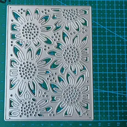 Flower frame background Metal Cutting Dies Mold Scrapbooking Paper Cards Craft Mould Blade Punch Template Embossing Stencils