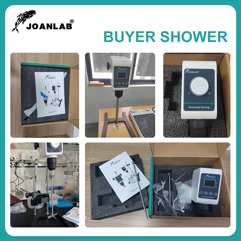 Joanlab agitador de laboratório misturador de alta potência laboratório elétrico display digital agitador suspenso 5/10l 1200rpm 110/220v OS-10S
