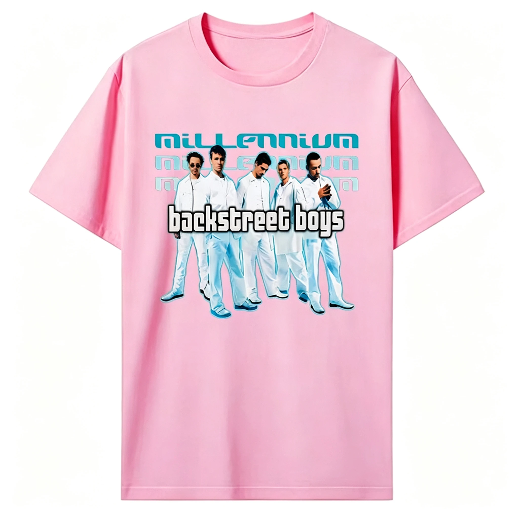 2026 Vintage Millennium Pop Group Graphic Oversized T-Shirt for Kids Adults Band Art Print Loose Short Sleeve Crew Neck Tops