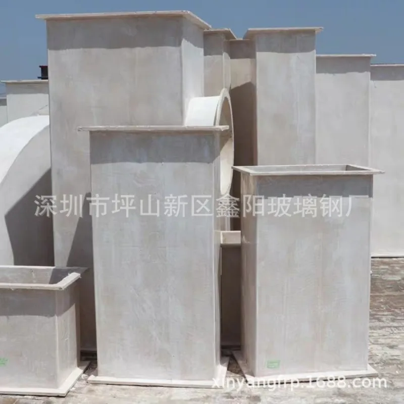 

Неорганический воздуховод из FRP. Парковка подвала. Воздухопровод для предотвращения пожара и дыма. Прямоугольный круглый воздуховод.