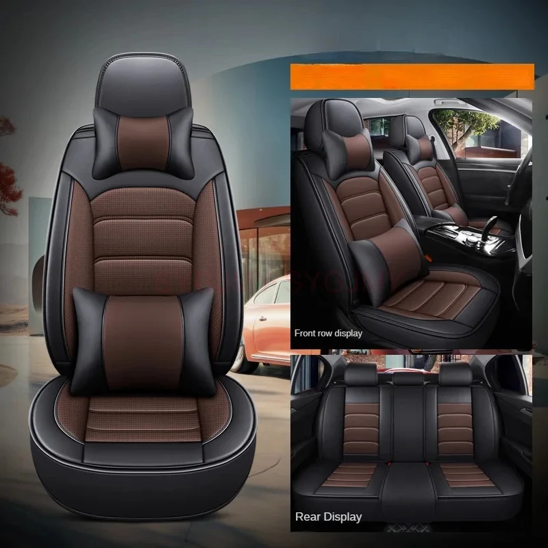 

WZBWZX Universal leather Car Seat Cover for Nissan All Models qashqai x-trail tiida primera pathfinder Car-Styling Interior