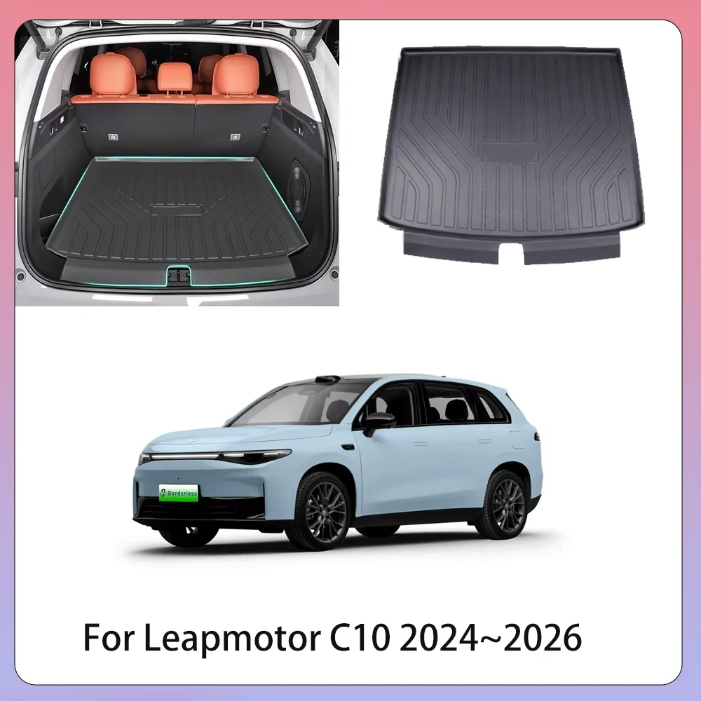 For Leapmotor C10 2024~2026 2025 Car TPE Boot Covers Waterproof Scratch Prevention Trunk Mat Interior Protector Accessories