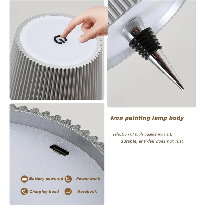 

Светодиодный абажур для бутылок вина, беспроводной абажур для бутылок с алкоголем, 3-цветные светильники для бутылок вина с бесступенчатым затемнением для баров