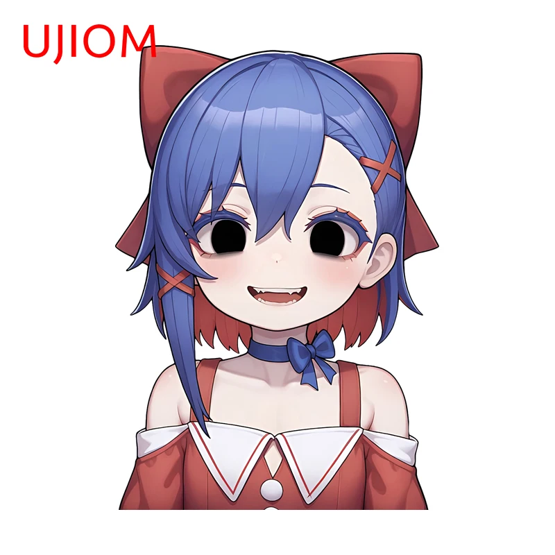 UJIOM Miside Mita Yandere Girl Wall Stickers Amusing Creative Light Switch Windows Door Decal Creative Amsuing Vinyl Wallpaper