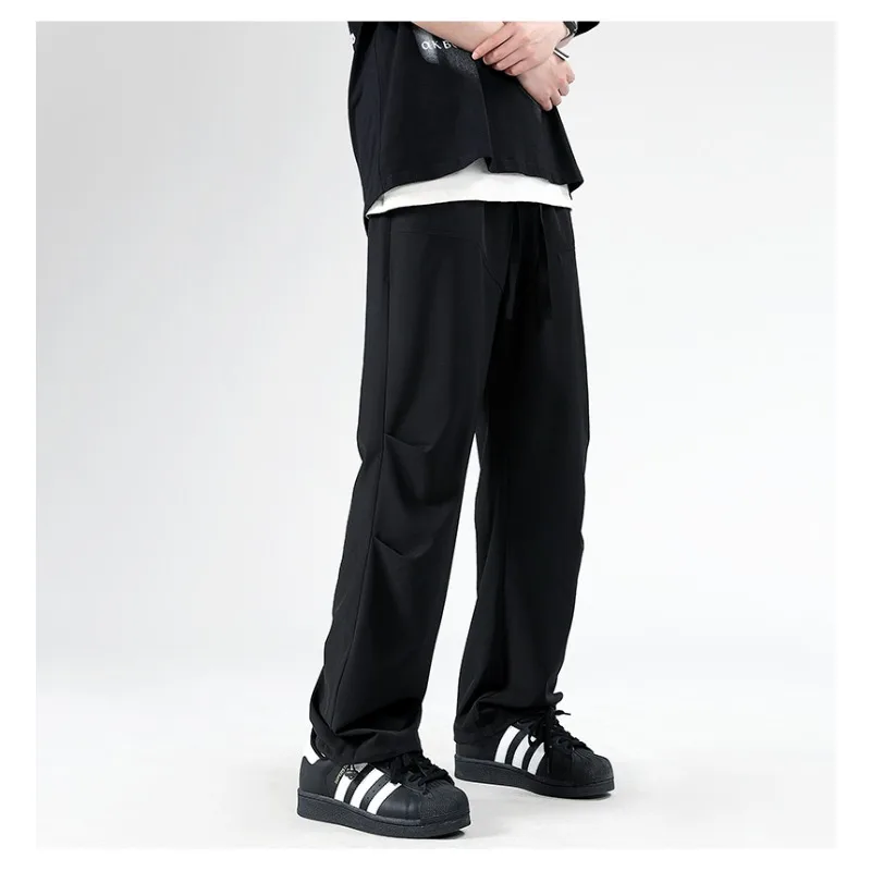 3 Colors!2024 Summer New Casual Pants Neutral Style Solid Color Fashion Casual Pants Cargo Pants Men streetwear