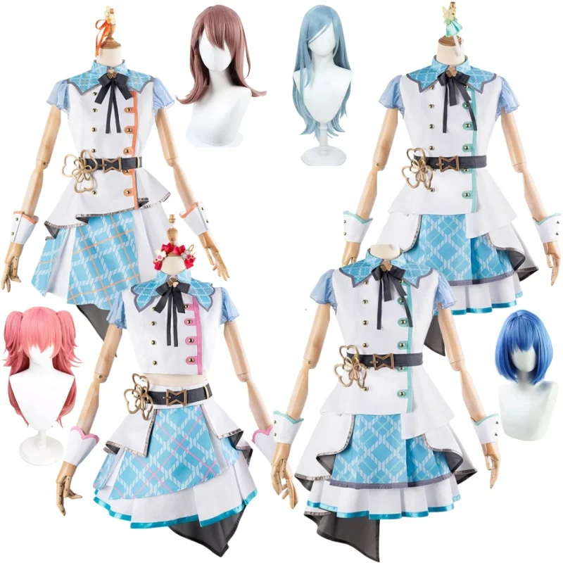 

Anime Game Momoi Airi Hinomori Shizuku Kiritani Haruka Hanasato Minori Costume Cosplay Wig Uniform Women Girl Outfit Suit