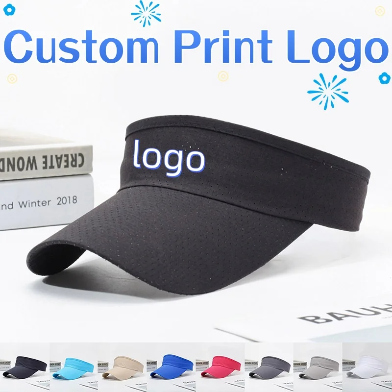 Customized Printed Logo Women's Quick Drying Solid Color Duck Tongue Baseball Cap Men's Sunscreen Hats Empty Top Sunshade Caps