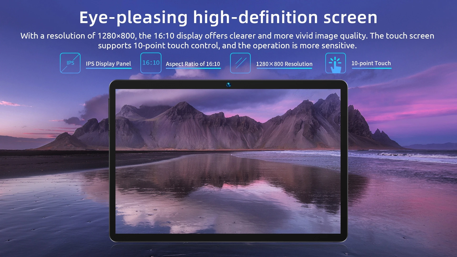 BMAX I9 Plus Tablet 10.1'' 1280*800 IPS 24(4+20)GB RAM 128GB ROM 6000mAh Type-C Rockchip RK3562 2-Core Android 15 Tablets WIFI 6 Bluetooth 5.4 Camera