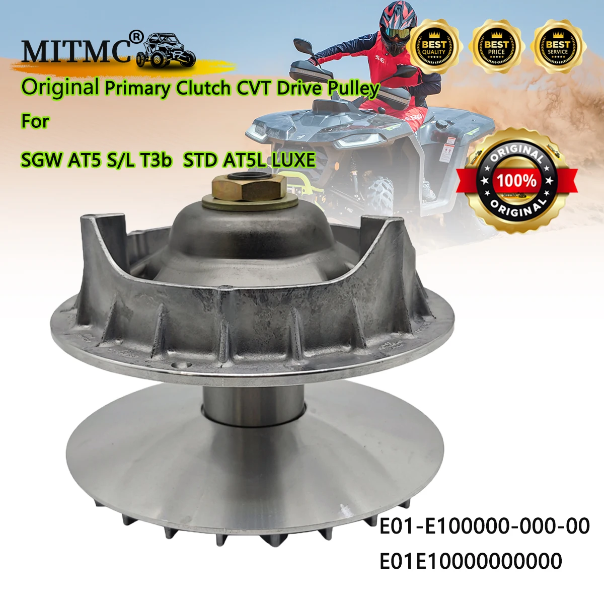 Original Primary Clutch CVT Drive Pulley For SGW AT5 S/L T3b  STD AT5L LUXE ATV  E01-E100000-000-00  E01E10000000000