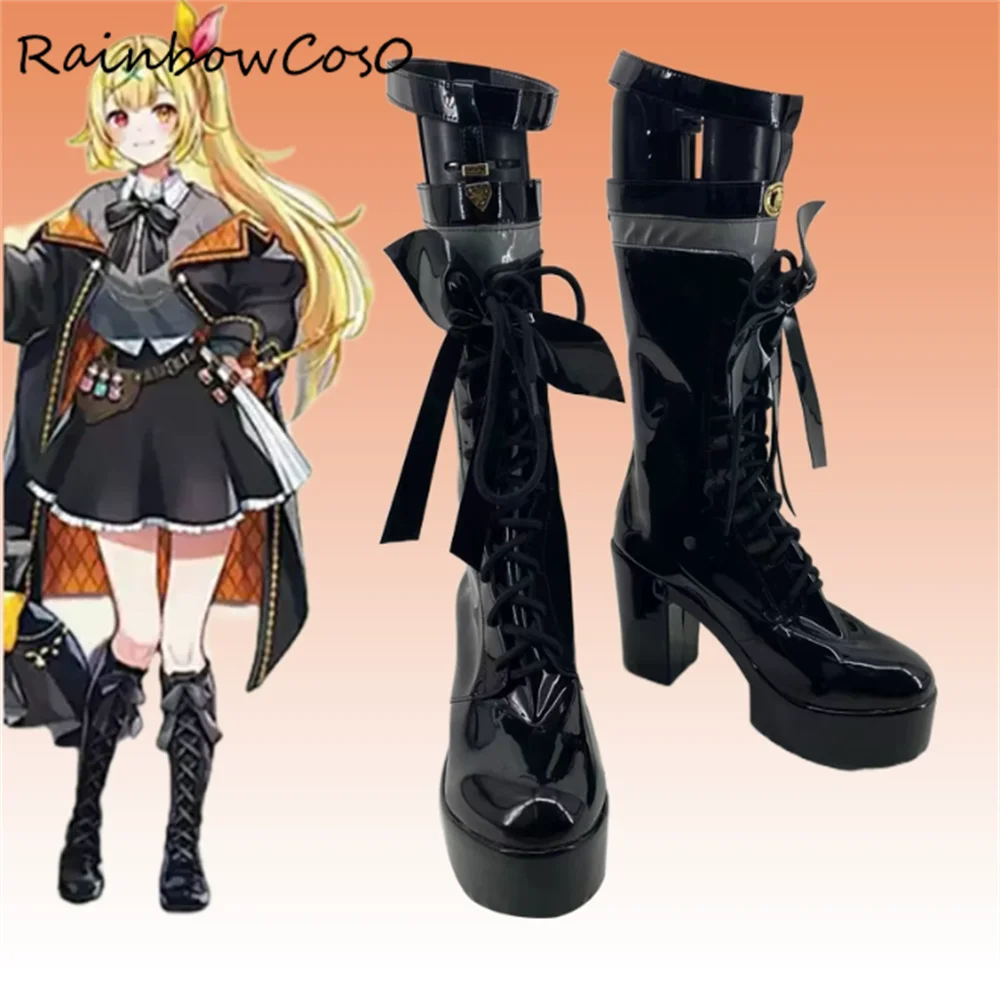 hoshikawa sara Virtual YouTuber VTuber Cosplay Shoes Boots Game Anime Halloween RainbowCos0 W4291