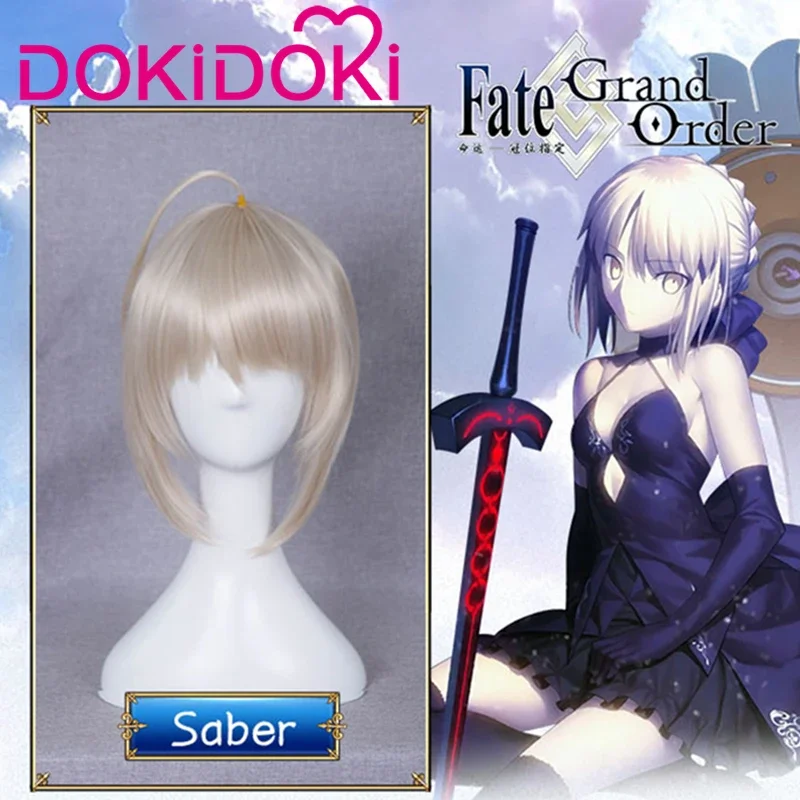 IN STOCK Tohsaka Rin   Tristan  Enkidu   Saber  stay night  Wig Game Fate/stay Night Cosplay DokiDoki