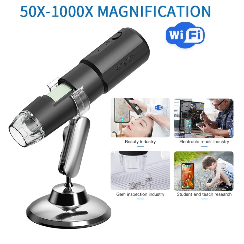 Professional Dermatoscope Skin Analyzer Machine USB 360° rotating 1000X Facial and Body Analyzer Aesthetic Equipment Microscope