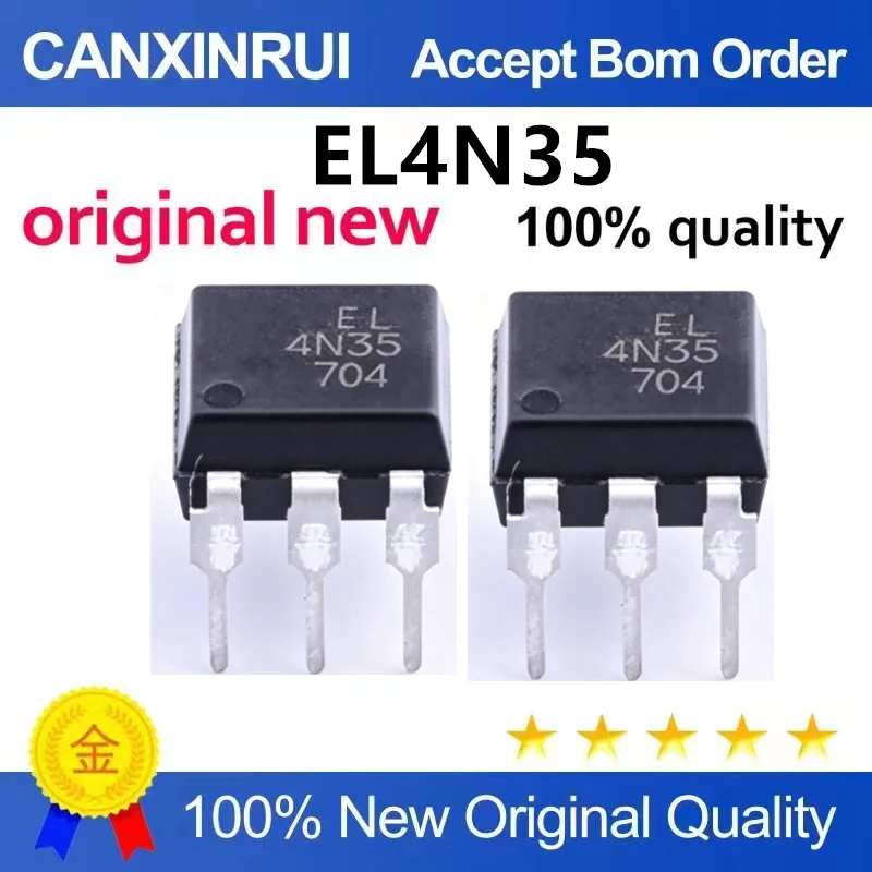 (5pcs-100pcs)Brand new original EL4N35 EL4N25 EL4N33 direct insertion DIP-6 imported Yiguang optocoupler