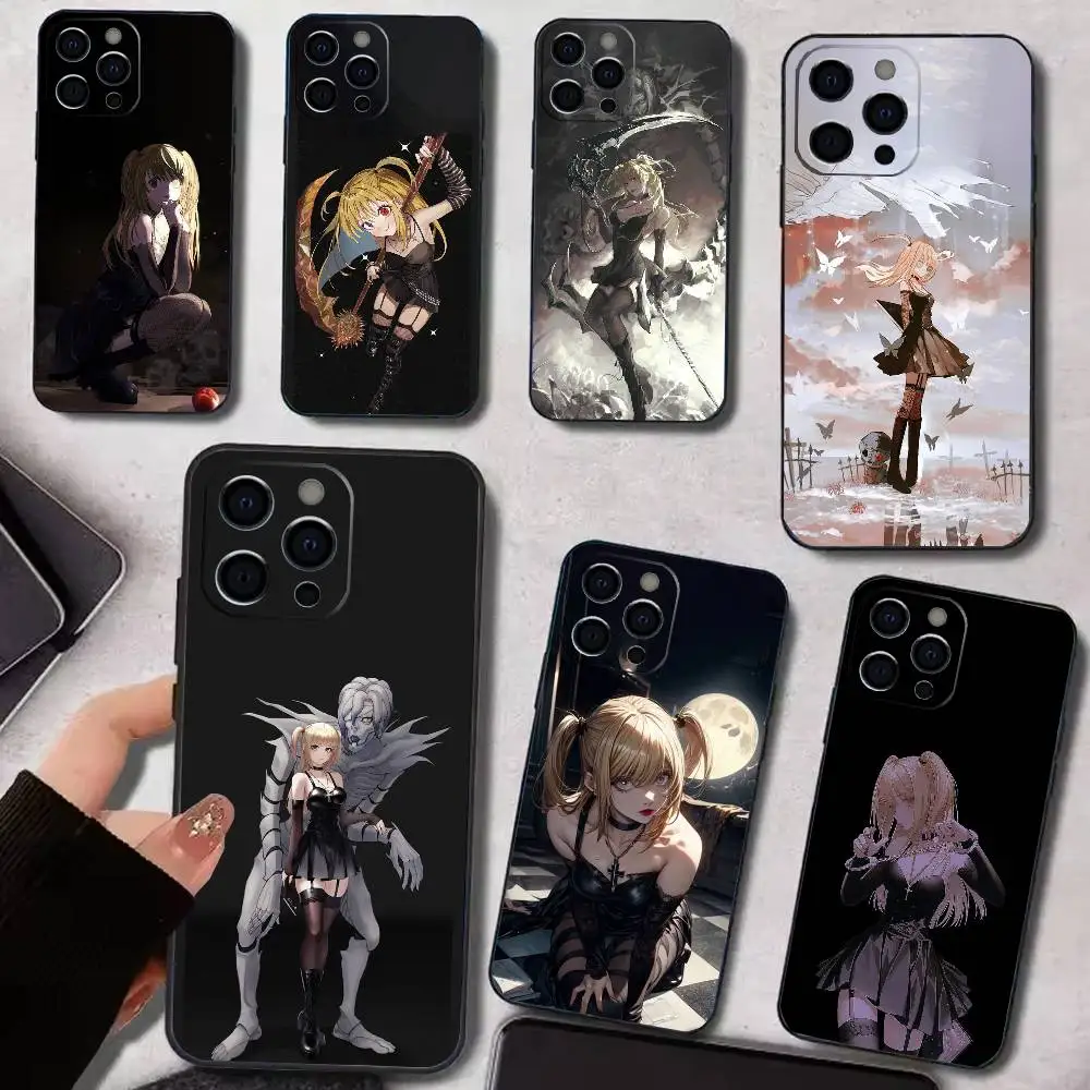 

Misa D-Death N-Note Phone Case Silicone Soft For IPhone 17 16 15 14 13 12 11 X XR Plus Pro Max Plus