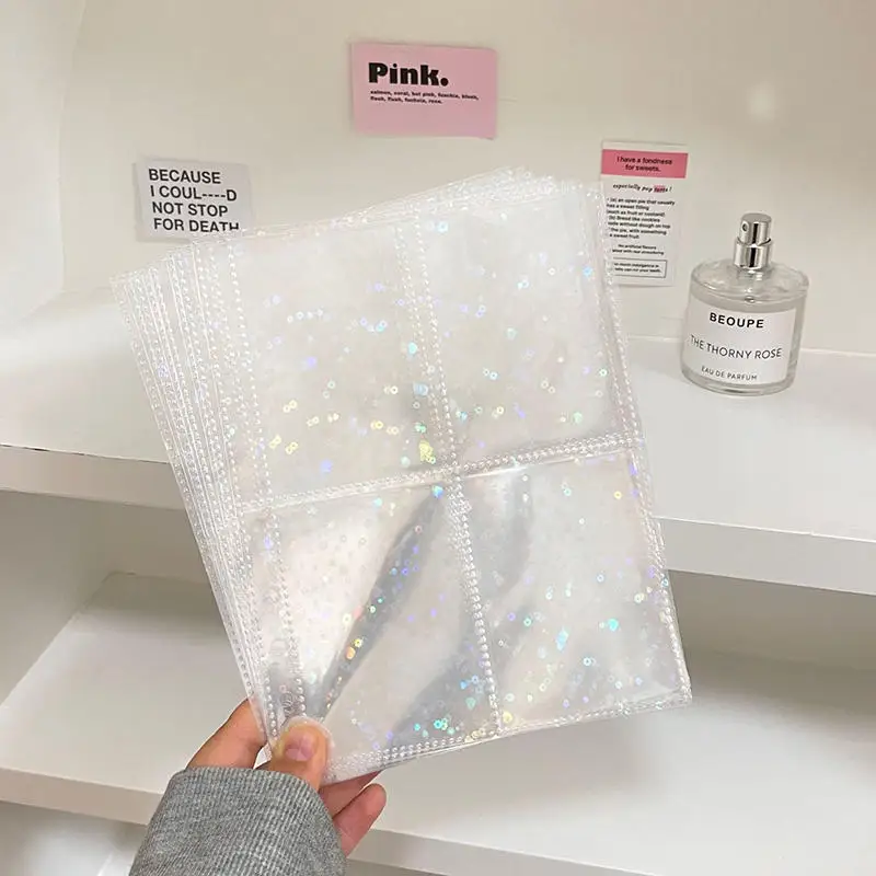 A5 جمع كتاب الملء المنظم لتقوم بها بنفسك مجلة الألبان الليزر ستار الموثق شفافة Kpop المعبود ألبوم صور Kawaii القرطاسية 10 قطعة