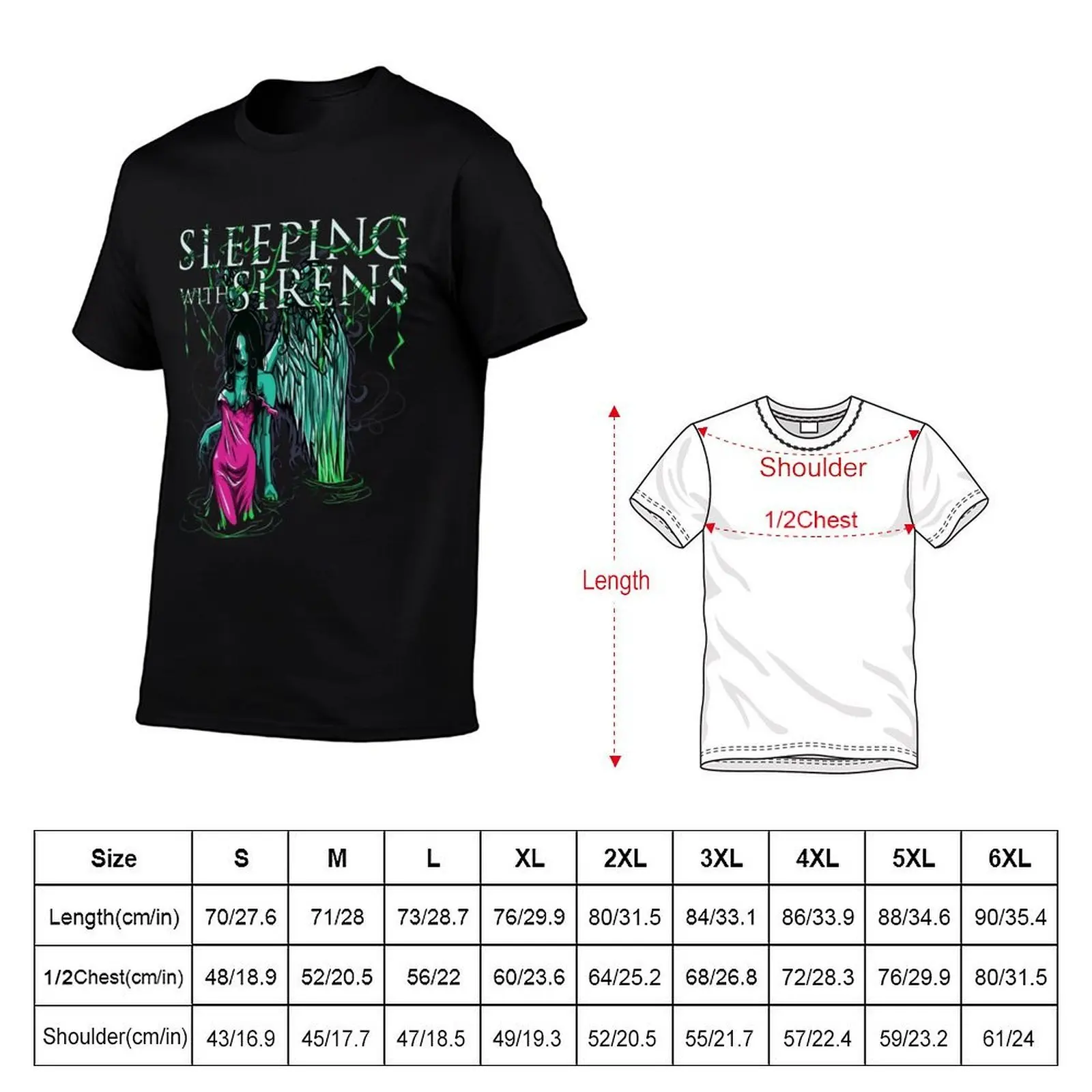 Sleeping with Sirens Youth Teenager T-Shirt Active Sports Short Sleeve Cotton Shirt T-Shirt - view 5
