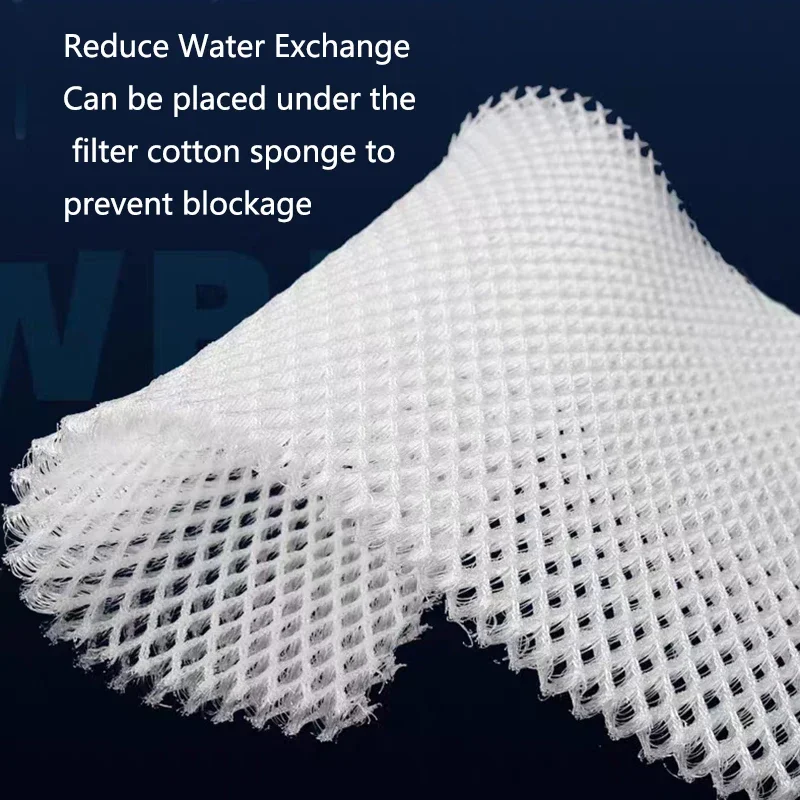 3D Aquarium Filtration Fiber Prevent Water Blockage Fish Tank Biochemical Filter Practical Bio.Sponge Pad Skimmer Supplies New