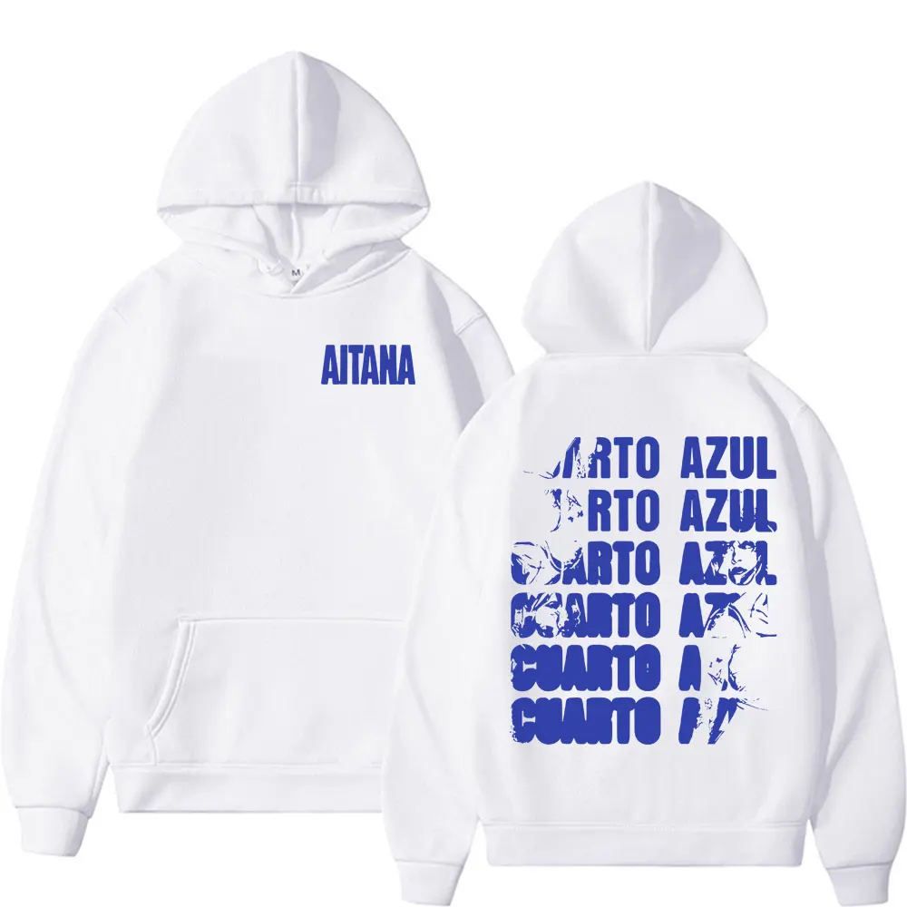 

Певица Aitana Cuarto Azul, пуловеры с принтом альбома для мужчин и женщин, Harajuku, эстетический уличный свитшот, повседневные свободные удобные толстовки