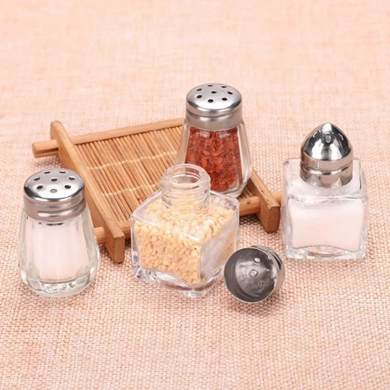 Mini garrafa de tempero para piquenique, Ferramenta de cozimento ao ar livre, Salt Jar, Salt and Pepper Shakers, Pequenos suprimentos de cozinha