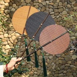 Classical Bamboo Fan Dance Fan Antique Small Props Compact Handmade Fans Party Favors Home Decoration Crafts Foldable Waist Fan