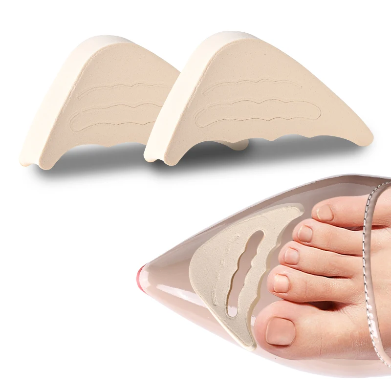 Women High Heel Half Forefoot Insert Toe Plug Insoles Cushion Pain Relief Protector Big Shoes Toe Front Filler Adjustment