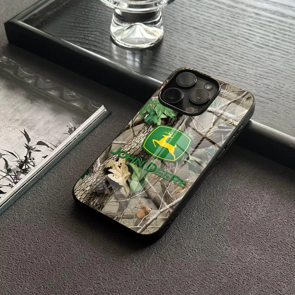 MINISO-D-DeerS كول J-John جراب هاتف آيفون 17 16 14 برو 15 13 12 ماكس 11 XR XS 6 Air 7 8 6s X كوف زجاجي فاخر