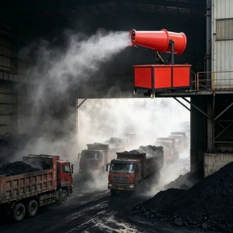90m Automatic Fog Cannon Water Sprayer Dust Control Fogger Self Propelled Industrial Sprayer for Landfill Dust Removal