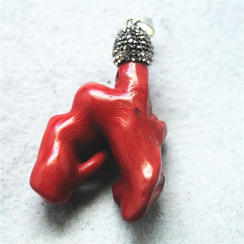 

1PC Charming Nature Red Coral Pendants Pearl Top Fashion Round Shape New Jewelry Designs Itally Hawaii Beach Fashion Hot Items