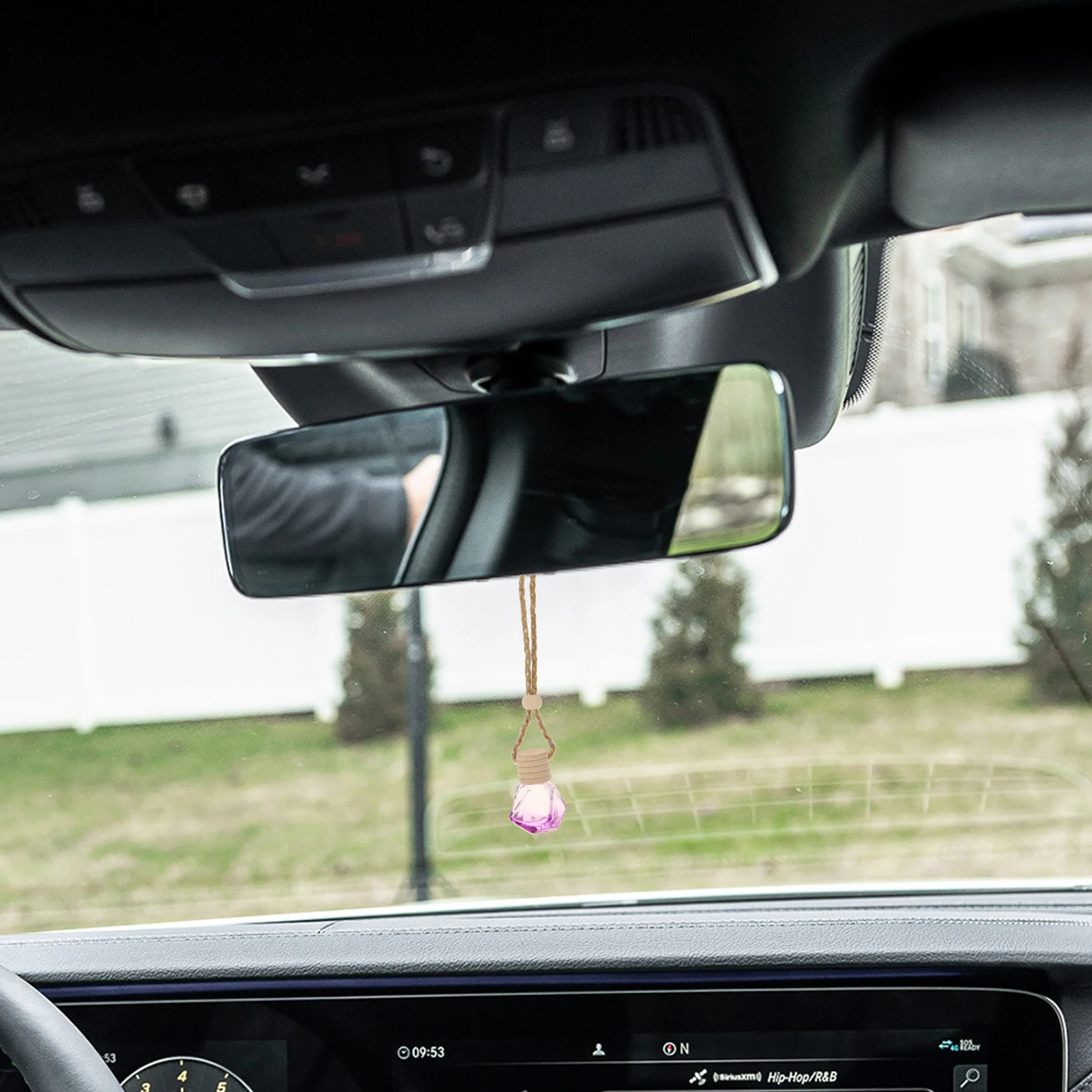 

5pcs Car Perfume Pendant 8ml Hanging Diffuser Essential Oil Bottle Aromatherapy Air Freshener for Indoor Car Decor