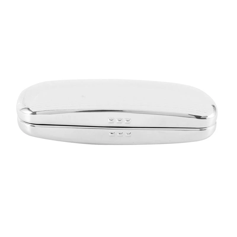 5X Glasses Case, Aluminum Hard Shell Eyeglasses Case Striped Spectacles Box