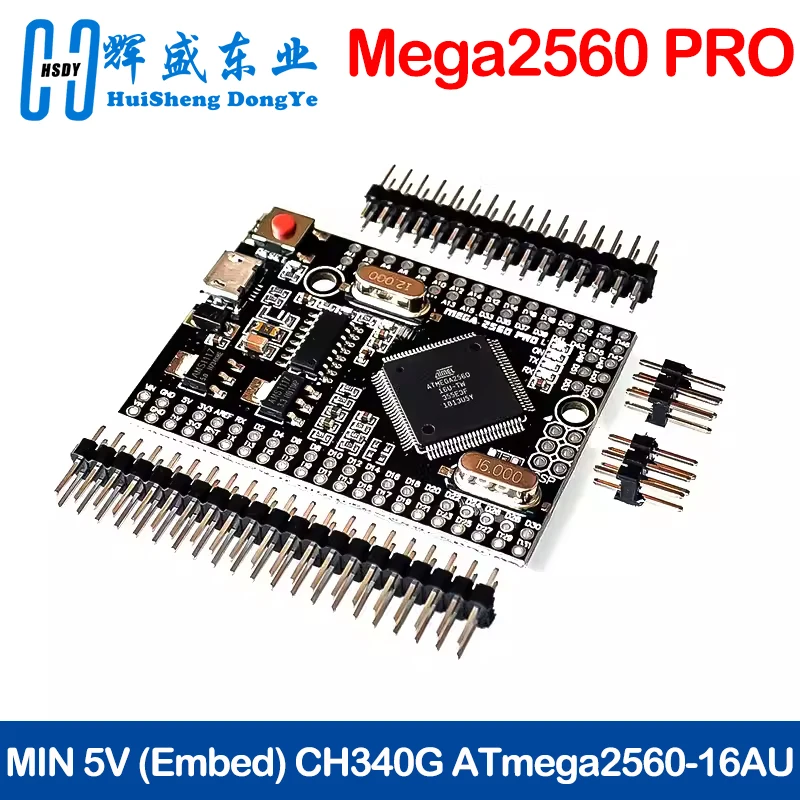 Mega2560 PRO MINI 5V (Embed) CH340G ATmega2560-16AU with male pinheaders Compatible for arduino Mega 2560