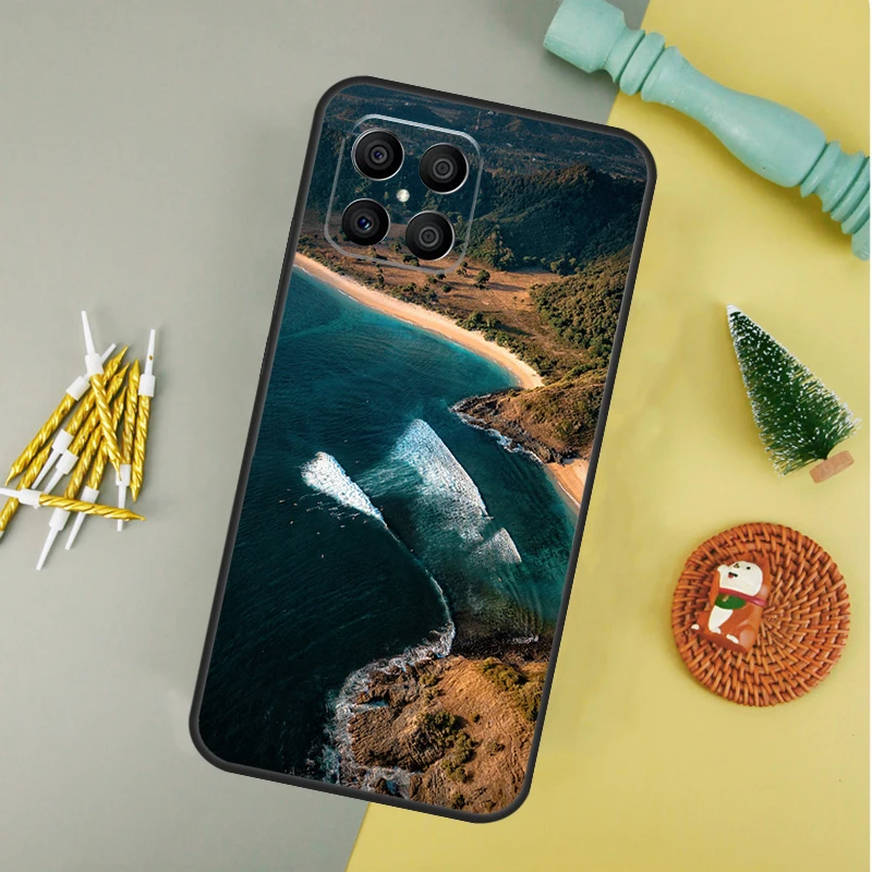 The Sea Waves Beach Case For Huawei P30 Pro P50 P40 P20 Lite Nova 9 5T Cover For Honor X8 X7 X9 50 Lite 70