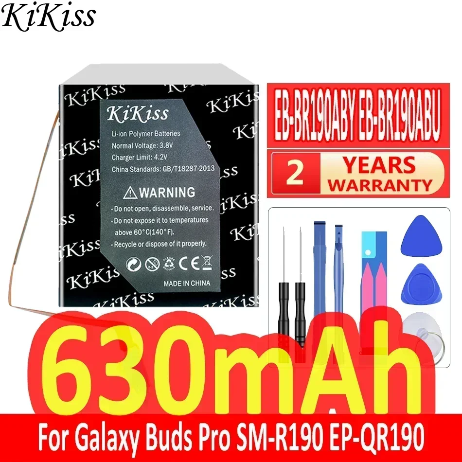 KiKiss Battery 630mAh EB-BR190ABY EB-BR190ABU For SAMSUNG Galaxy Buds Pro SM-R190 EP-QR190 Earphone