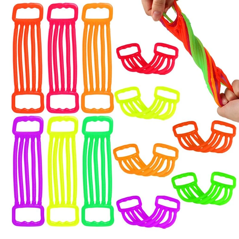 Stretchy Strings Fidget Sensory Toys for Kids Autism ADHD Calming Birthday Party Favors Stocking Stuffers Gifts Boys Girls
