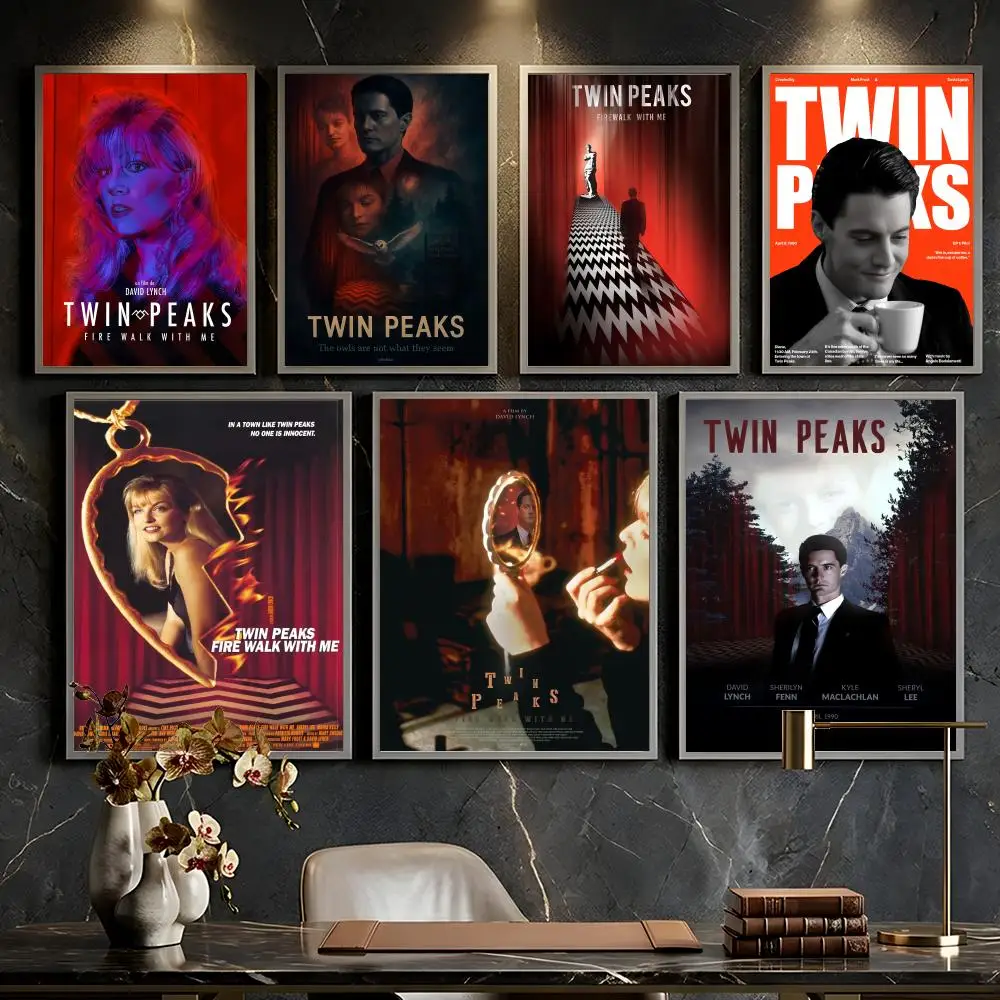 Twin P-Peaks TV Series Poster --HD-- Self-Adhesive Waterproof High-Toughness Universal Wall Decor
