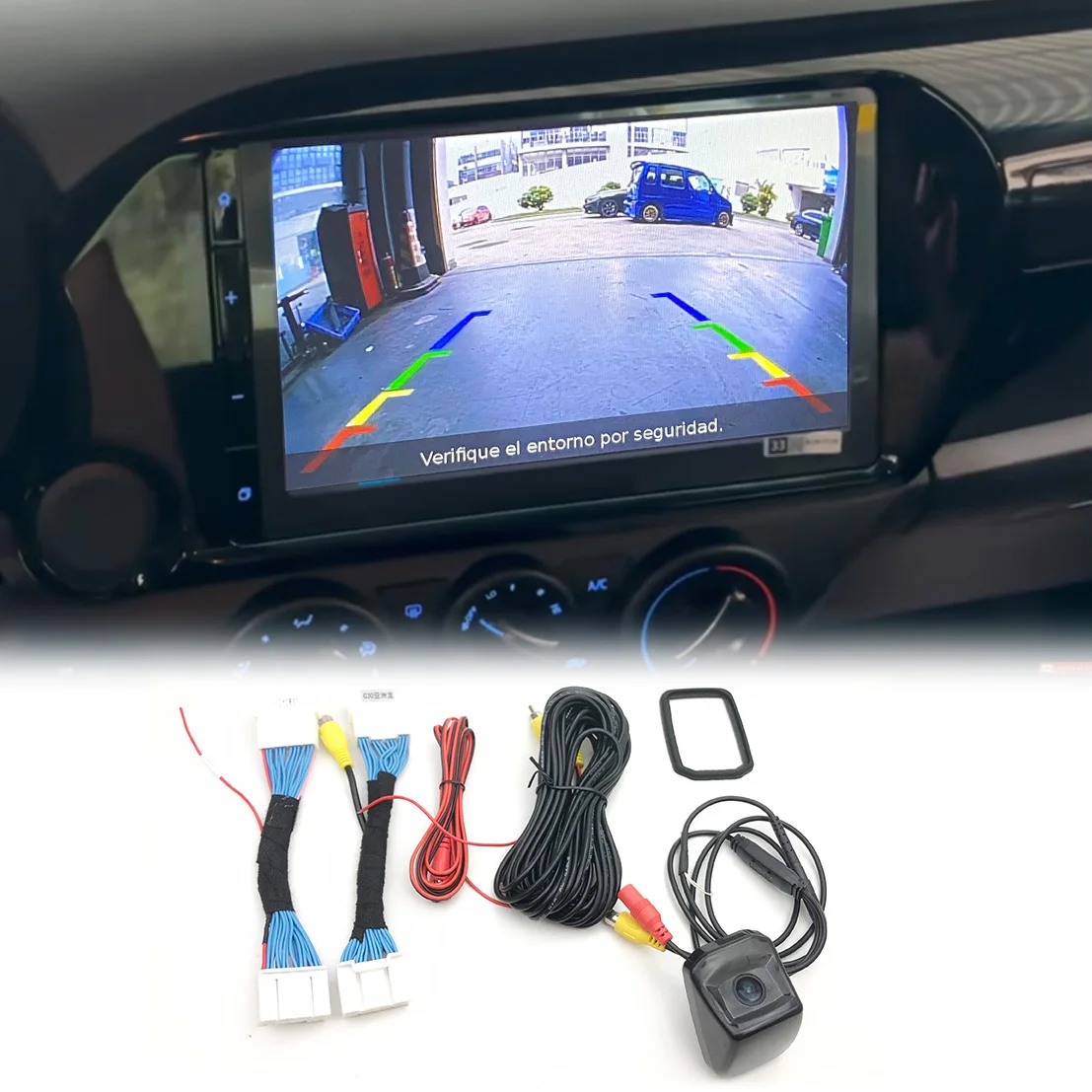 

Камера заднего вида VKAUTO для Toyota Hilux SR 2025 для блока HARMAN, комплект камеры заднего вида